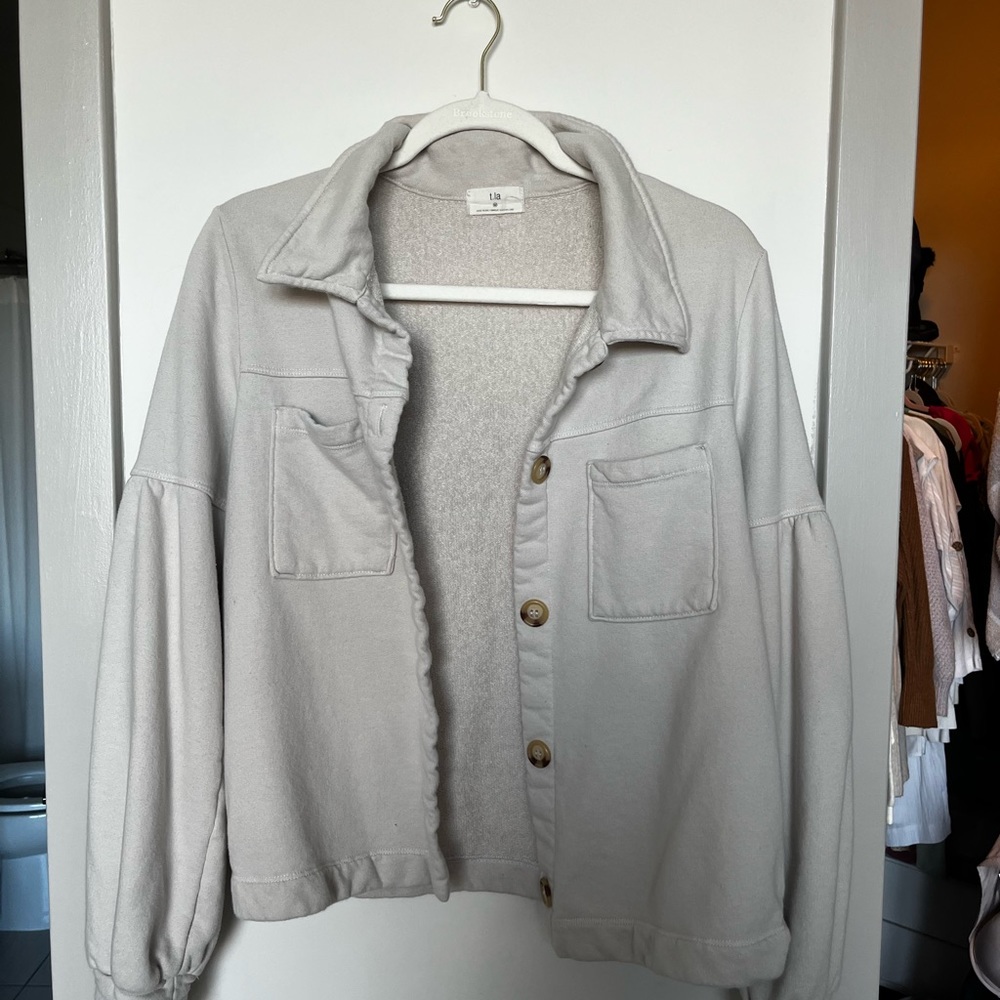 Beige Shacket